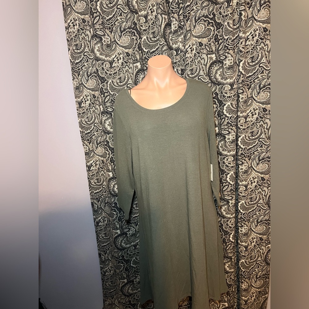NWT Cactus & Pearl Olive Green Dress